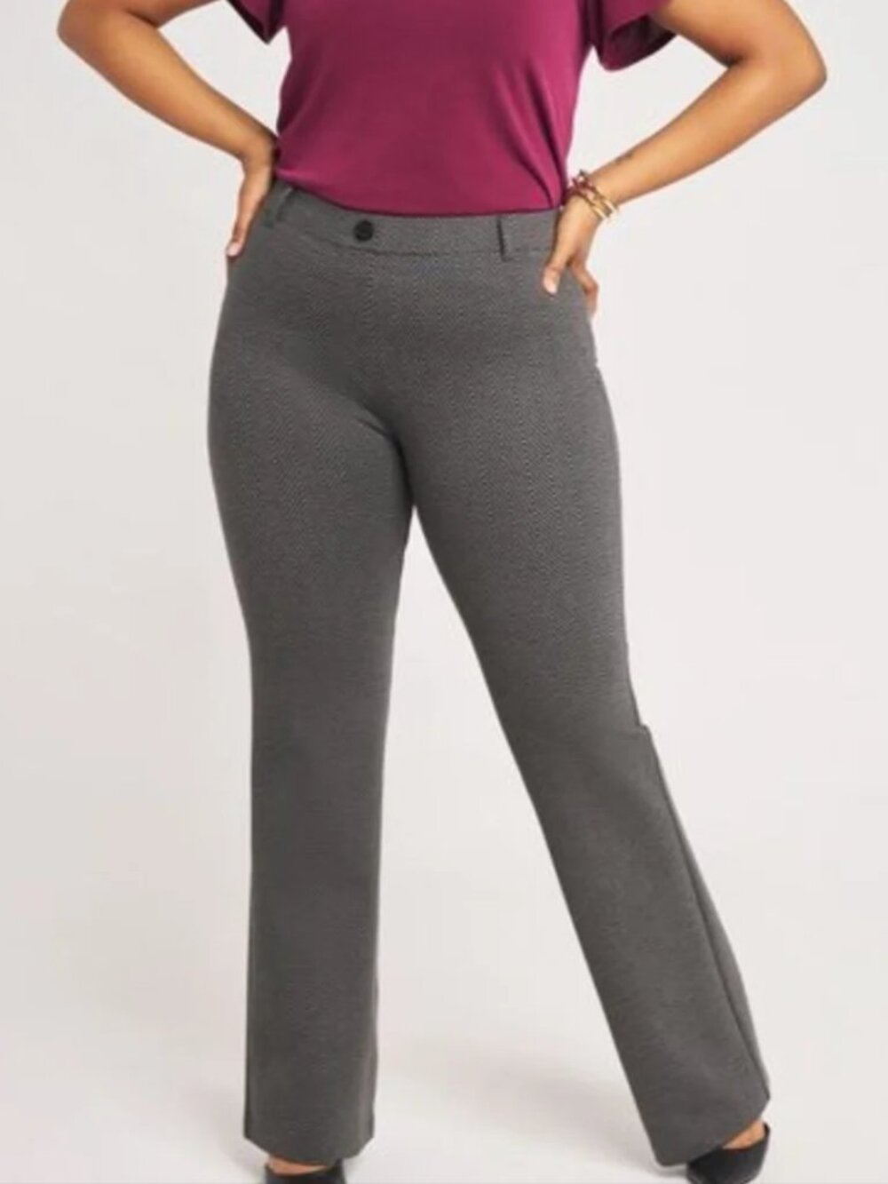 New Betabrand Ash Lombard Bootcut Two Pocket Dress Pant Yoga Pants XSmall Petite